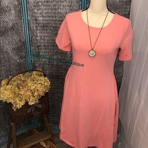 COPY - Short sleeve a-line dress with side pockets